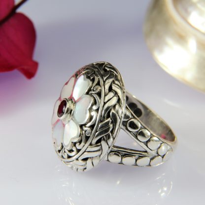 Ring Perlmutt Gr. 58 – Bild 3