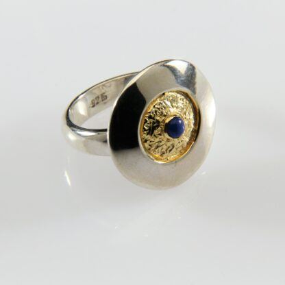 Ring , Lapislazuli mit Teilvergoldung – Bild 2